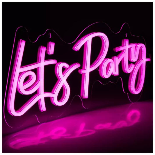 Lets Party neon