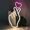 LED Neon Heart Sign, Wall and Table Decor Light for Home, Party, Wedding, Kids Room, Bar