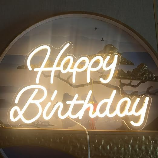 Happy Birthday Neon Board