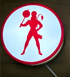 Red Divine Hanuman Glow Disc