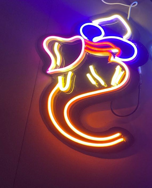 Decorative LED Neon Sign Board, Multi-Colour, 30 x 30 cm, Wall-Mounted