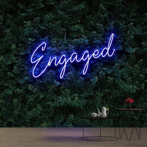 Engaged Neon Sign Board