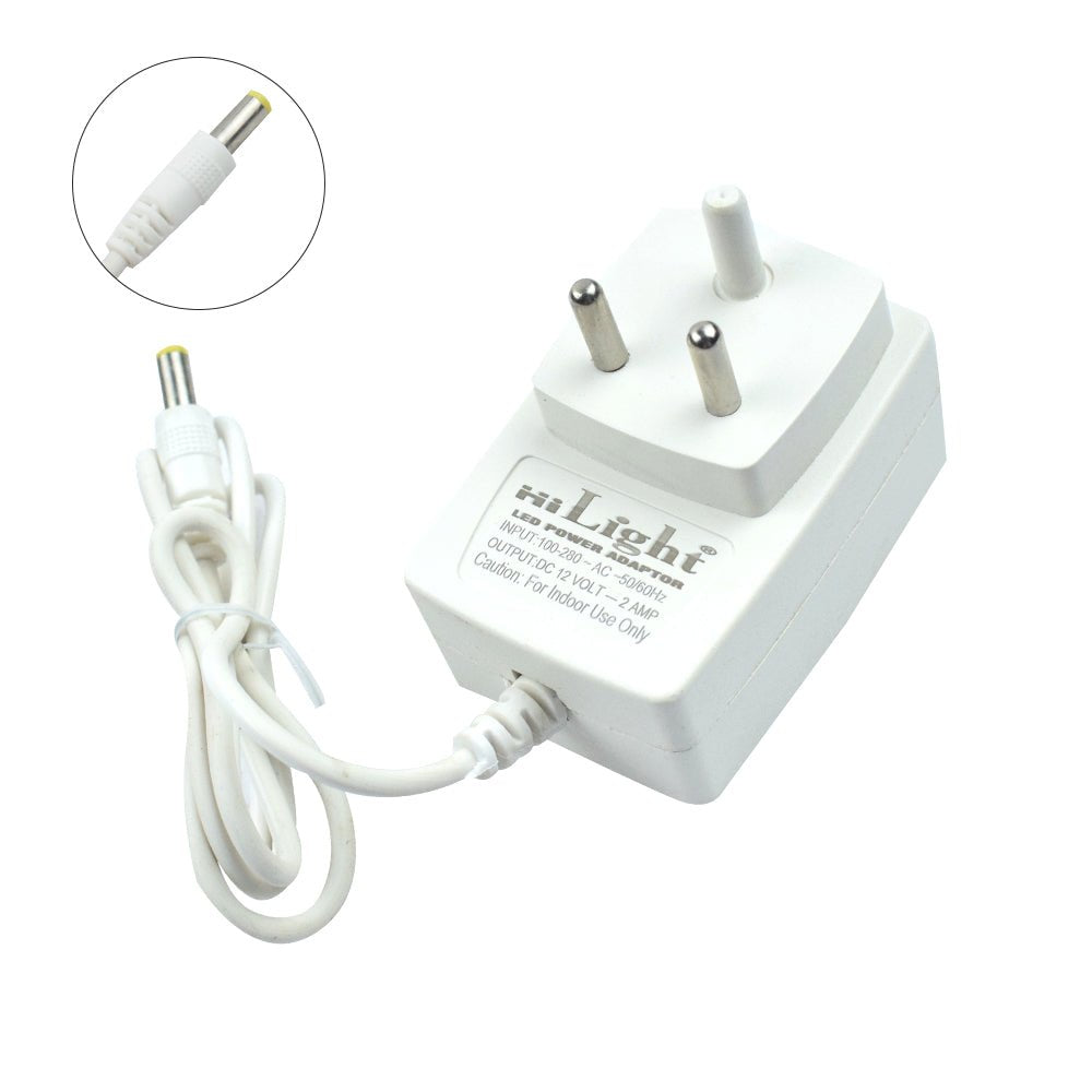 12V 2A Output (Max 24W) – Powers multiple 12V devices with stable and efficient performance.(3 pin adaptor)