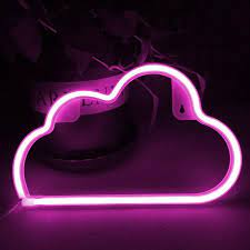 LED Neon Cloud Wall Sign, 30 x 30 cm, pink