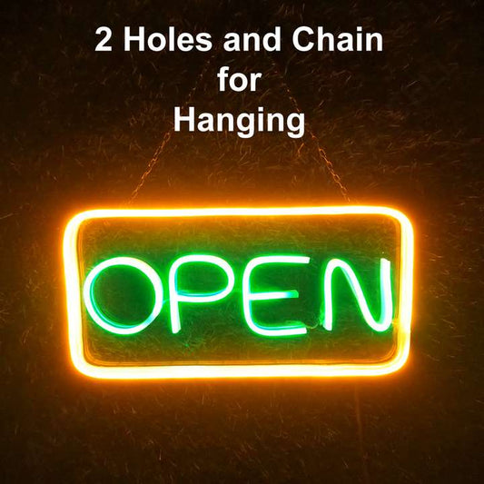 Open Neon Sign