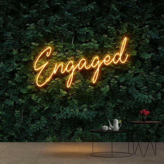 Engaged LED Neon Sign Board (Orange)